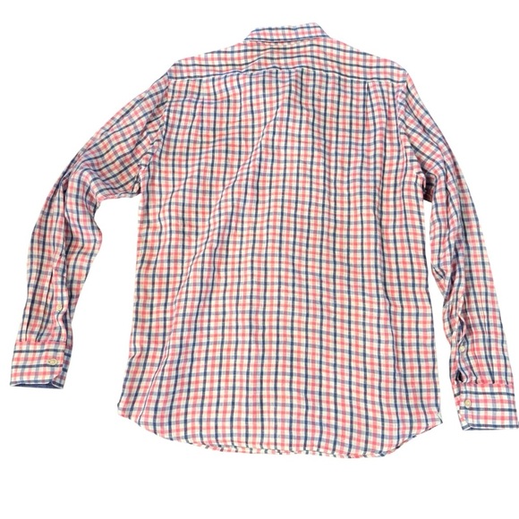 Cremieux Classics Men's Multicolor Checkered Long Sleeve Linen Shirt, Medium - Picture 2 of 13